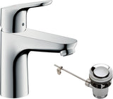 HANSGROHE FOCUS 100 Monomando de Lavabo CoolStart con Vaciador Automatico