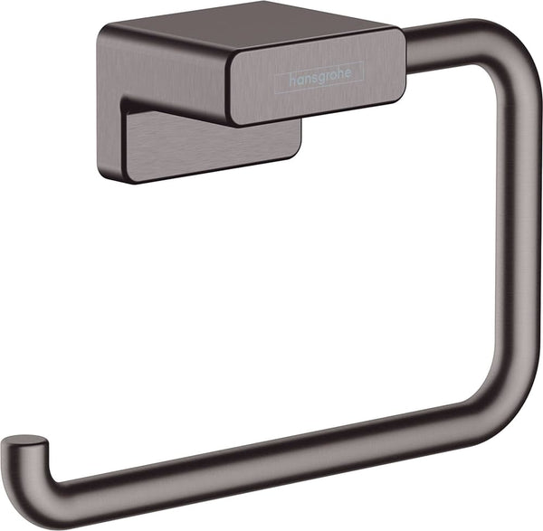 HANSGROHE ADDSTORIS Portarrollo Negro Cepillado