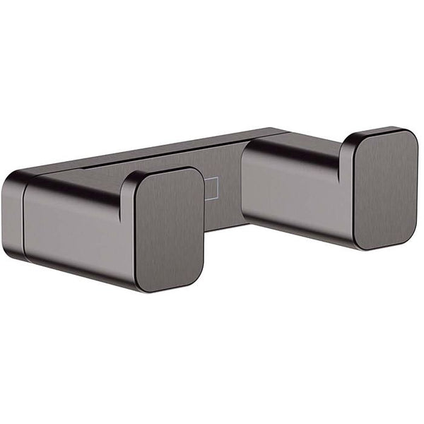 HANSGROHE ADDSTORIS Gancho Doble Toallero Negro Cepillado