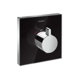 HANSGROHE ShowerSelect Termostato de Alto Caudal Cuadrado Cristal Negro/Cromo