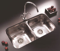 JOHNSON C37 Pileta Doble de Empotrar 370x708 mm