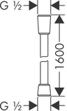 HANSGROHE Isiflex 1600 mm manguera de ducha