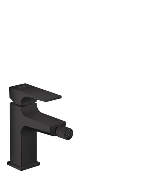 HANSGROHE Metropol 100 Monomando de Bidet Europeo con Vaciador Push Open Negro Mate